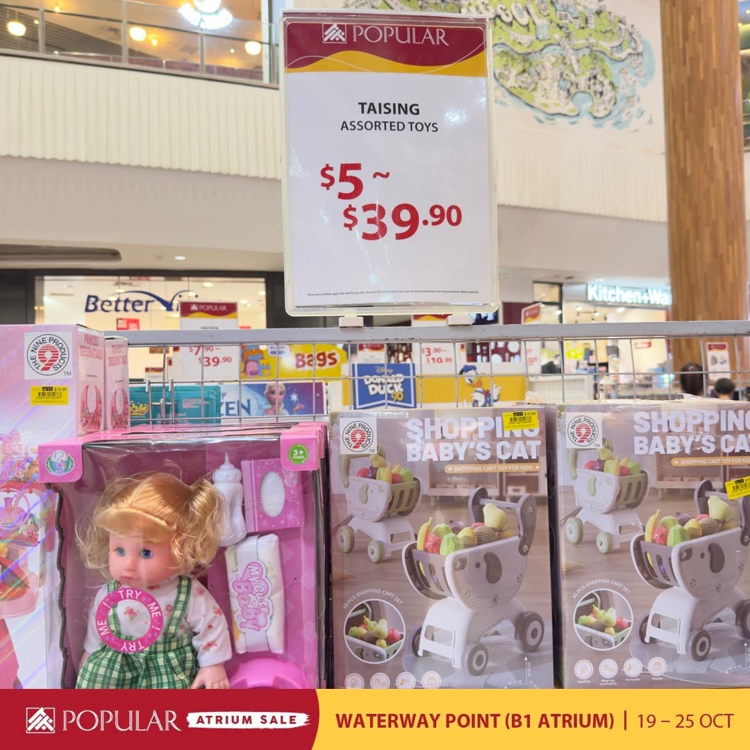 Popular-Bookstore-Singapore-Atrium-Sale-at-Waterway-Point-8 Now Till 25 October 2026: Popular Bookstore Singapore Atrium Sale at Waterway Point – Up to 70% Off Books, Stationery and More at B1 Atrium