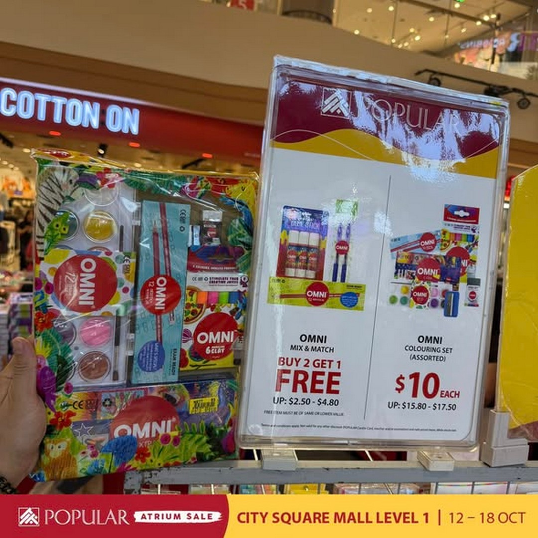 Popular-Bookstore-Singapore-Atrium-Sale-with-Up-to-70-Off-1 Now Till 18 October 2026: Popular Bookstore Singapore: Atrium Sale with Up to 70% Off Books, Stationery and More at City Square Mall