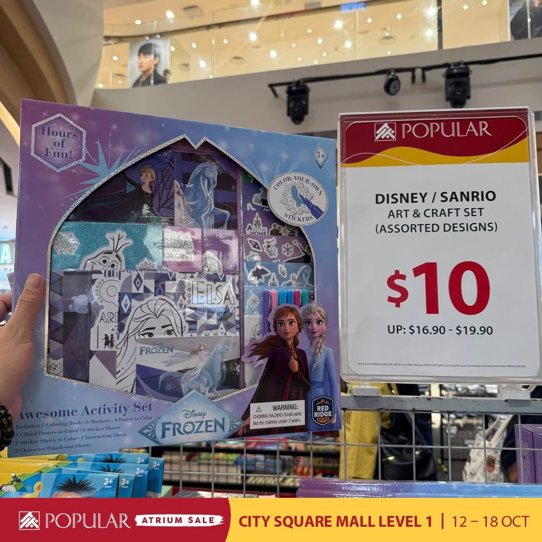 Popular-Bookstore-Singapore-Atrium-Sale-with-Up-to-70-Off-11 Now Till 18 October 2026: Popular Bookstore Singapore: Atrium Sale with Up to 70% Off Books, Stationery and More at City Square Mall