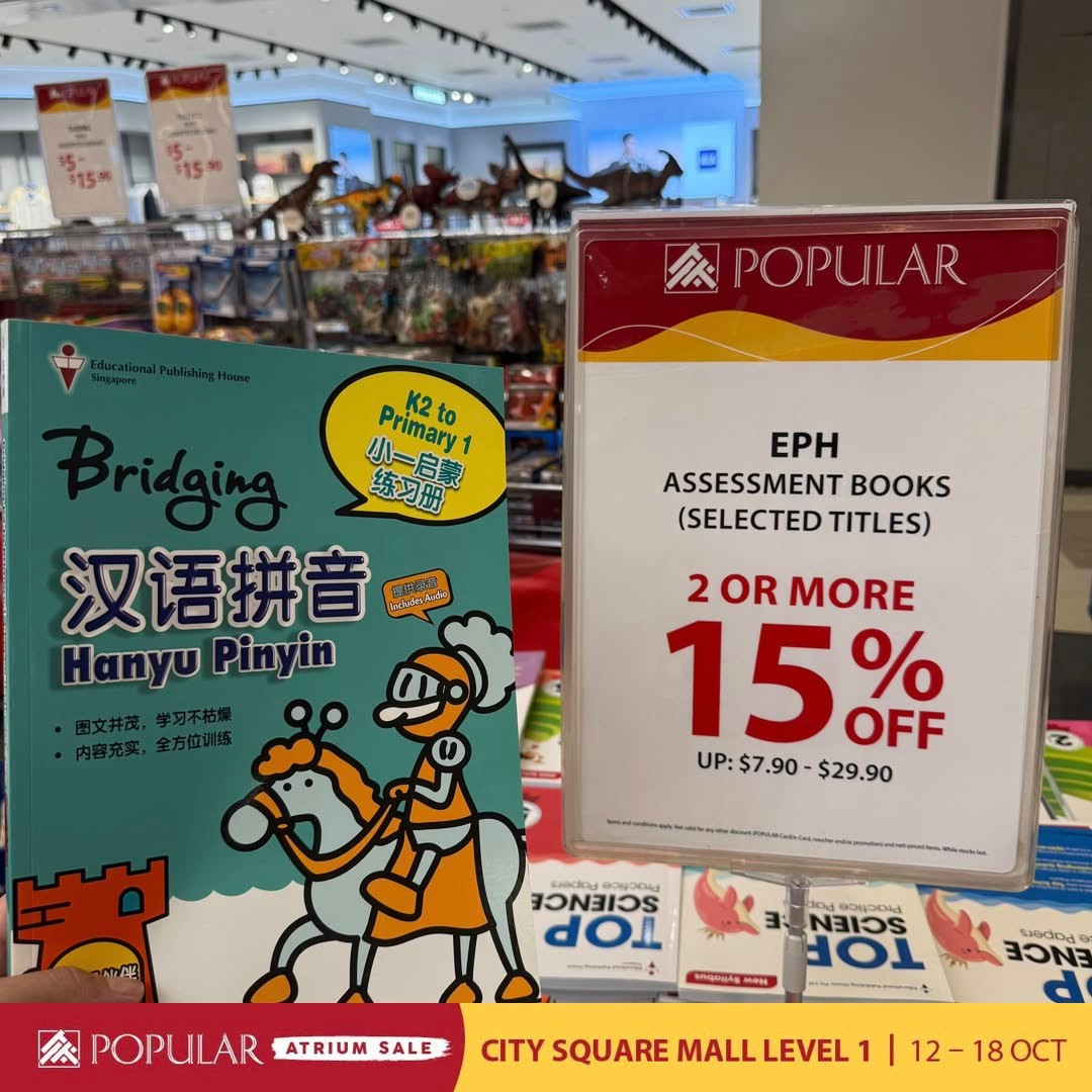 Popular-Bookstore-Singapore-Atrium-Sale-with-Up-to-70-Off-14 Now Till 18 October 2026: Popular Bookstore Singapore: Atrium Sale with Up to 70% Off Books, Stationery and More at City Square Mall