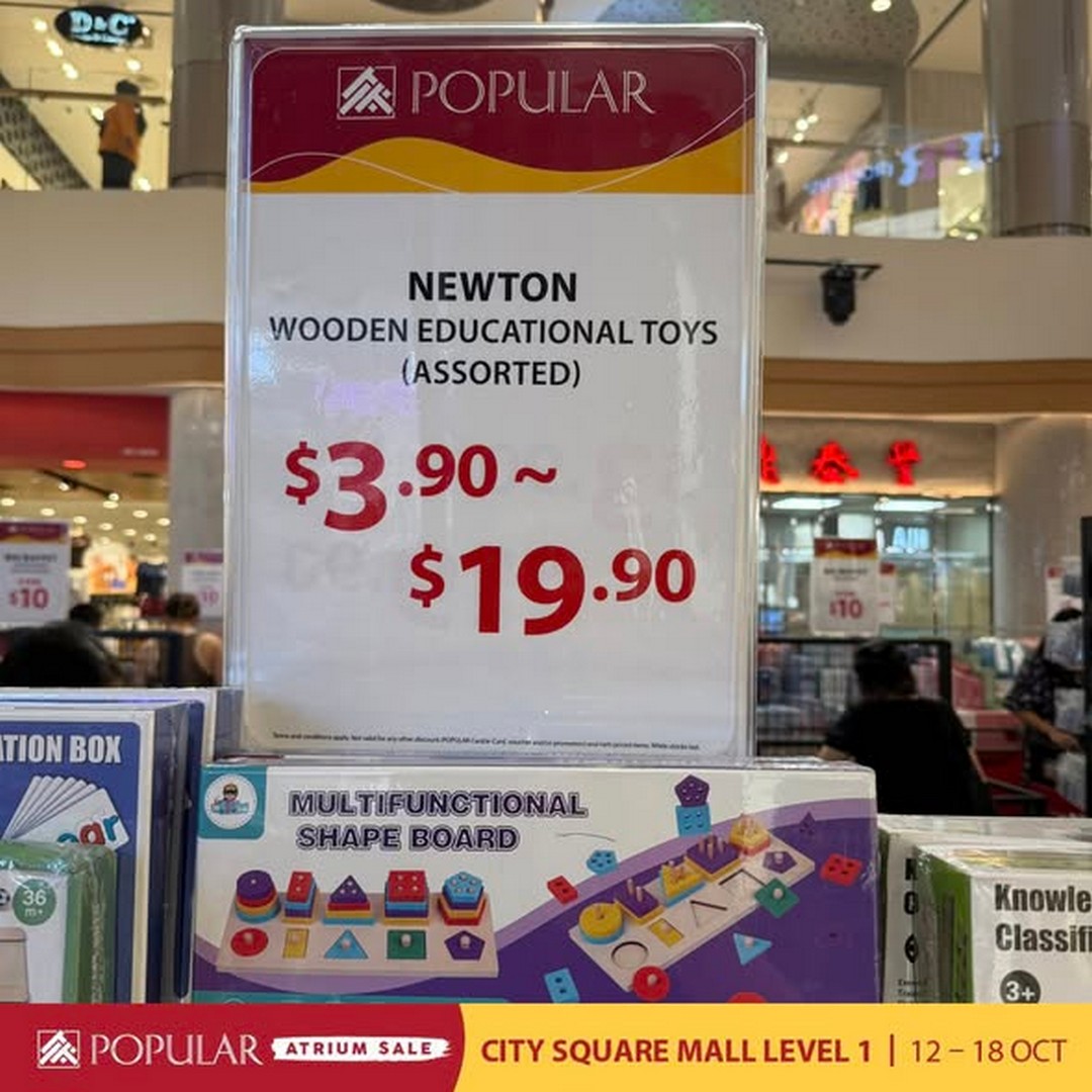 Popular-Bookstore-Singapore-Atrium-Sale-with-Up-to-70-Off-2 Now Till 18 October 2026: Popular Bookstore Singapore: Atrium Sale with Up to 70% Off Books, Stationery and More at City Square Mall