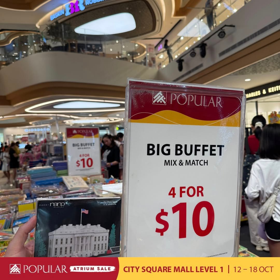 Popular-Bookstore-Singapore-Atrium-Sale-with-Up-to-70-Off-6 Now Till 18 October 2026: Popular Bookstore Singapore: Atrium Sale with Up to 70% Off Books, Stationery and More at City Square Mall