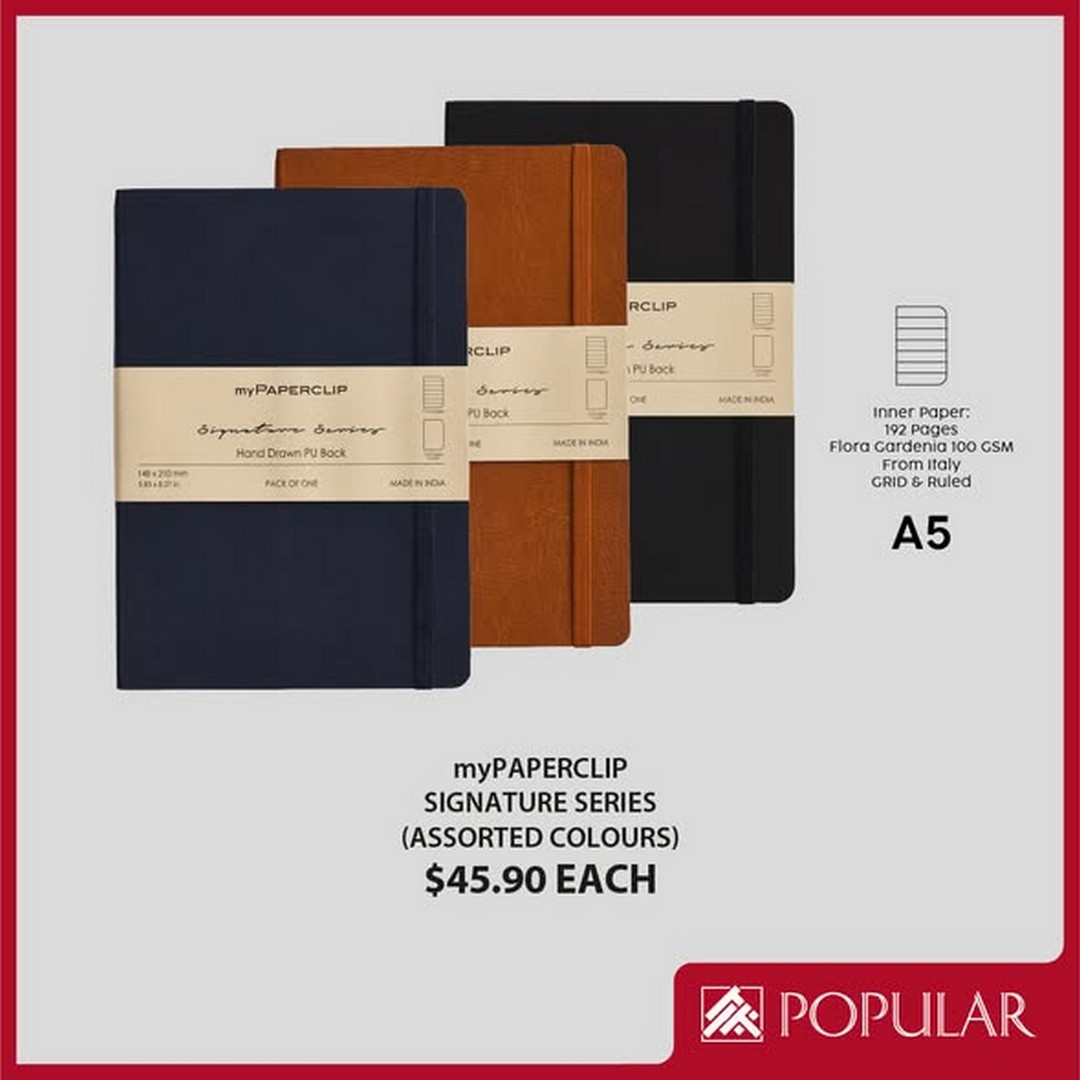 Popular-Bookstore-Singapore-myPAPERCLIP-Premium-Notebook-1 2 October 2026 onwards: Popular Bookstore Singapore: myPAPERCLIP Premium Notebook Stationery Promotion at Selected Stores and Online