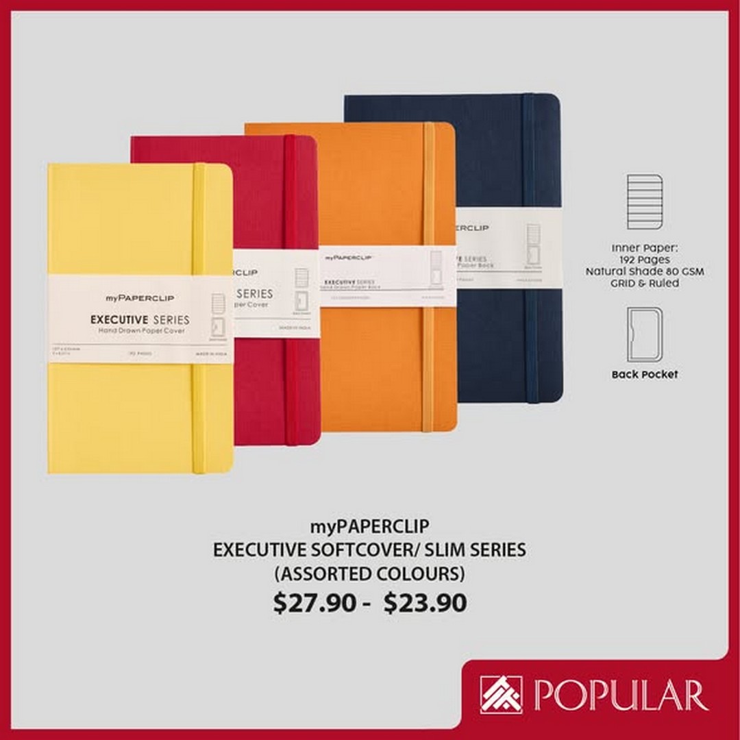 Popular-Bookstore-Singapore-myPAPERCLIP-Premium-Notebook-3 2 October 2026 onwards: Popular Bookstore Singapore: myPAPERCLIP Premium Notebook Stationery Promotion at Selected Stores and Online