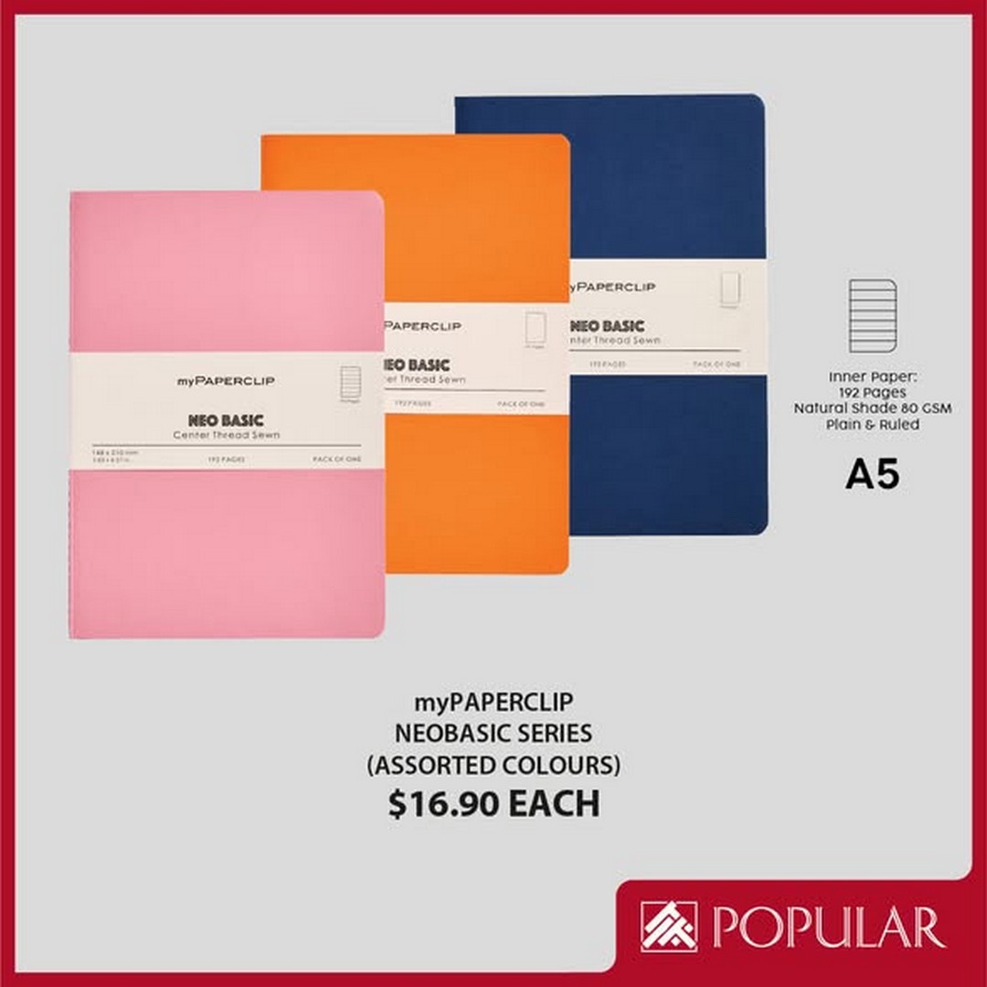 Popular-Bookstore-Singapore-myPAPERCLIP-Premium-Notebook-4 2 October 2026 onwards: Popular Bookstore Singapore: myPAPERCLIP Premium Notebook Stationery Promotion at Selected Stores and Online