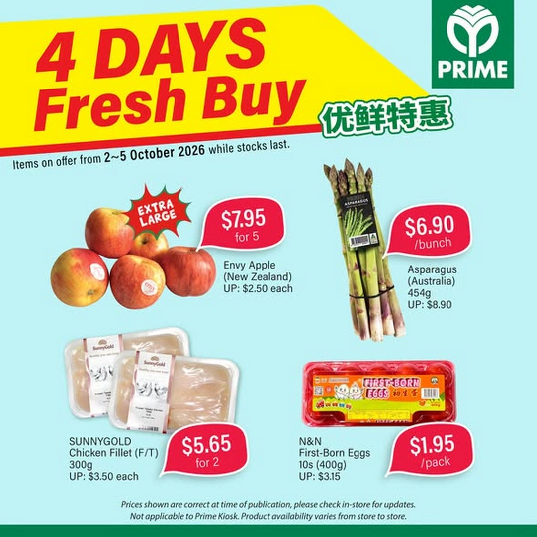 Prime-Supermarket-4-Day-WOW-Deals-Sale-with-Four-Days 2-5 October 2026: Prime Supermarket: 4-Day WOW Deals Sale with Four Days of Grocery Bargains in Singapore