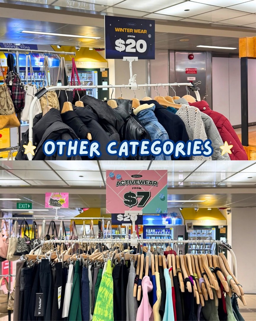 REFASH-Raffles-Place-MRT-Station-Sale-4 19–23 October 2026: REFASH Raffles Place MRT Station Sale – Designer Labels from $6, Activewear from $7, Vintage Coach Bags from $99, and More, 11am–7pm
