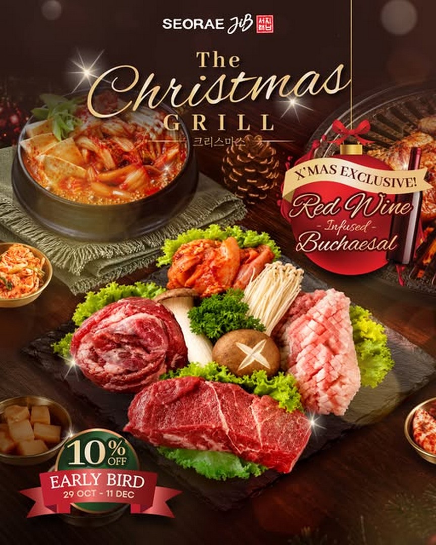 SEORAE-JIB-Singapore-Christmas-Grill-BBQ-Set-Promotion 29 October–11 December 2026: SEORAE JIB Singapore Christmas Grill BBQ Set Promotion – Enjoy 10% OFF a Festive Korean BBQ Feast for 2–3 Pax at $128, Early Bird Reservations Available