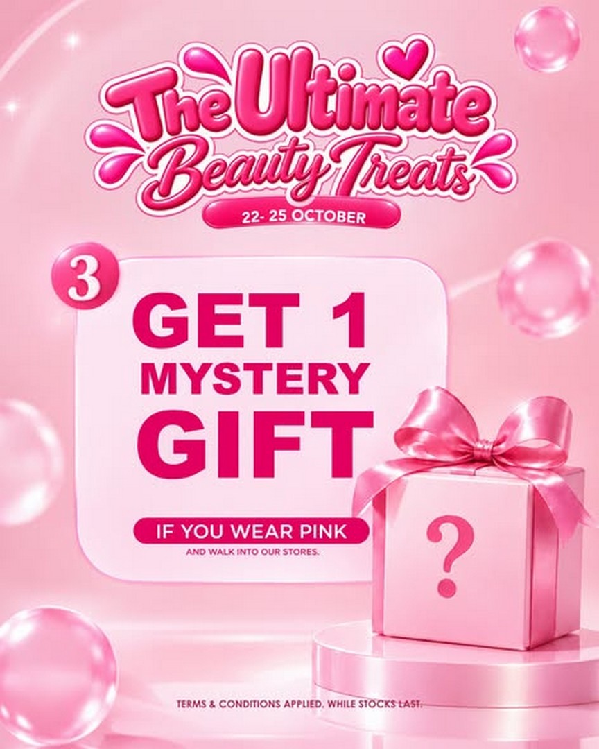 Sa-Sa-Singapore-Beauty-Shopping-Promotion-3 22–25 October 2026: Sa Sa Singapore Beauty Shopping Promotion – Get a $10 Instant Rebate, Free $5 Cash Voucher and Mystery Gift When Wearing Pink