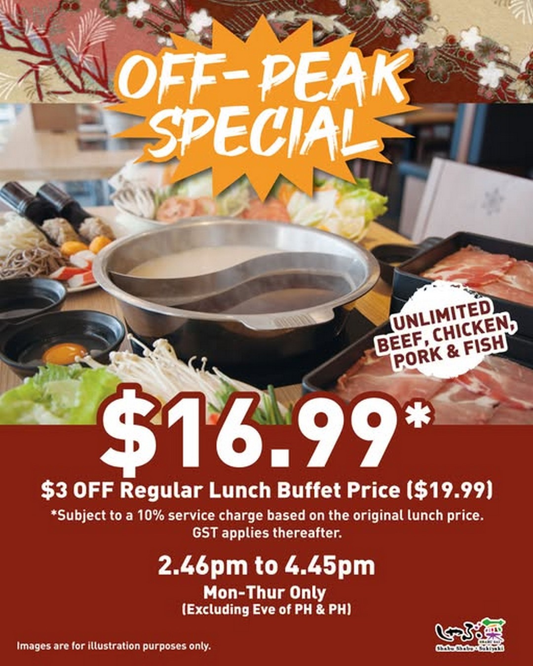 Shabu-Sai-Singapore-Off-Peak-Special-Buffet-Promotion 2 October 2026 onwards: Shabu Sai Singapore: Off-Peak Special Buffet Promotion at $16.99++ with 70-Minute Dining