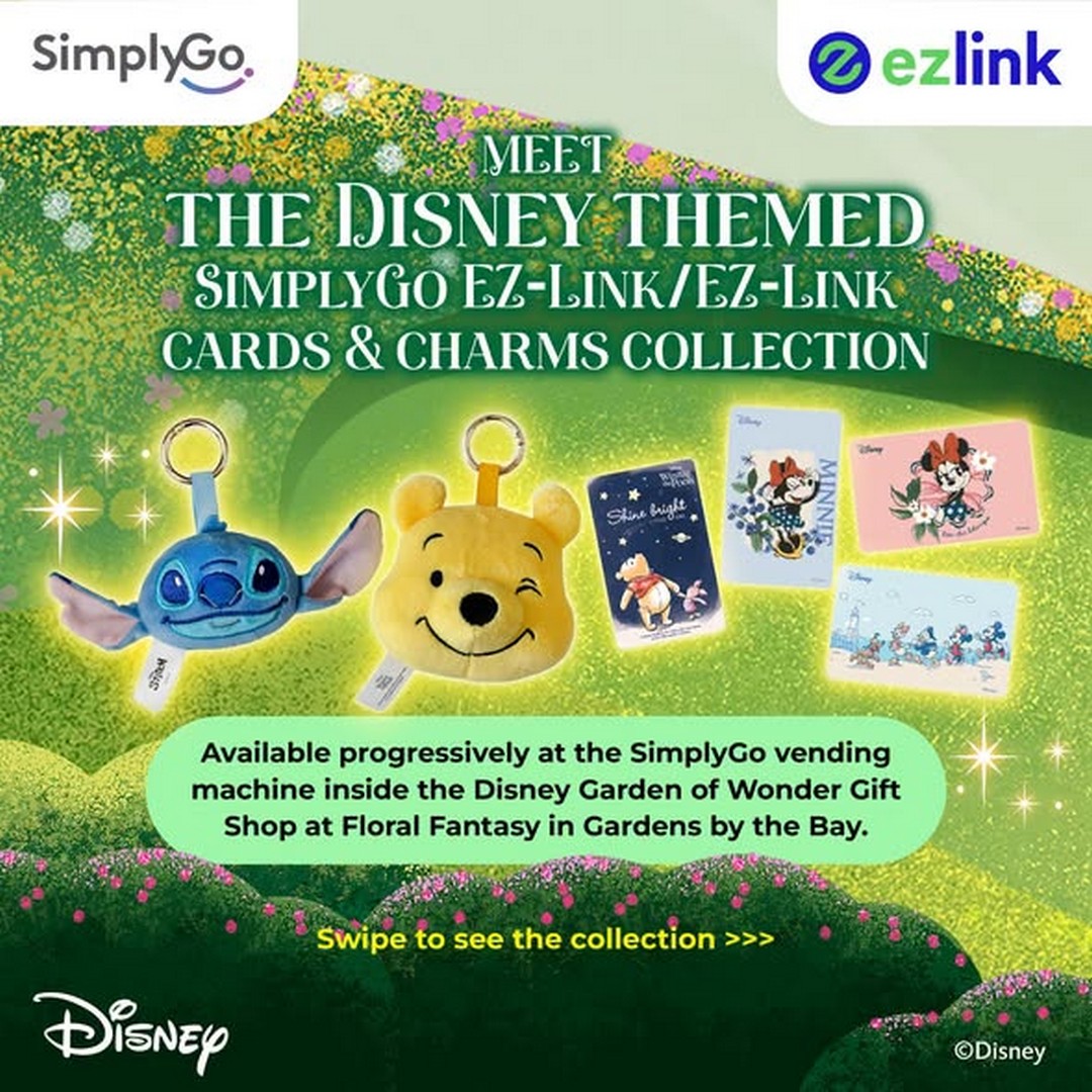 SimplyGo-Disney-Themed-EZ-Link-Card-Charm-Promotion 31 October 2026 Onwards: SimplyGo Disney-Themed EZ-Link Card & Charm Promotion at Gardens by the Bay – Discover Your Favourite Disney Characters at Floral Fantasy