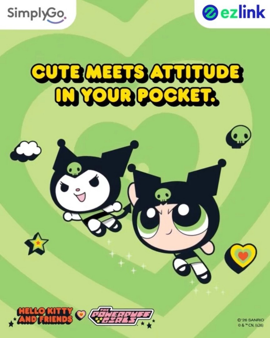 SimplyGo-Hello-Kitty-and-Friends-x-The-Powerpuff-Girls-EZ-Link 20 October 2026 onwards: SimplyGo Hello Kitty and Friends x The Powerpuff Girls EZ-Link Charms Promotion – Get Kuromi and Buttercup Designs for $14.90 Each at Singapore Malls