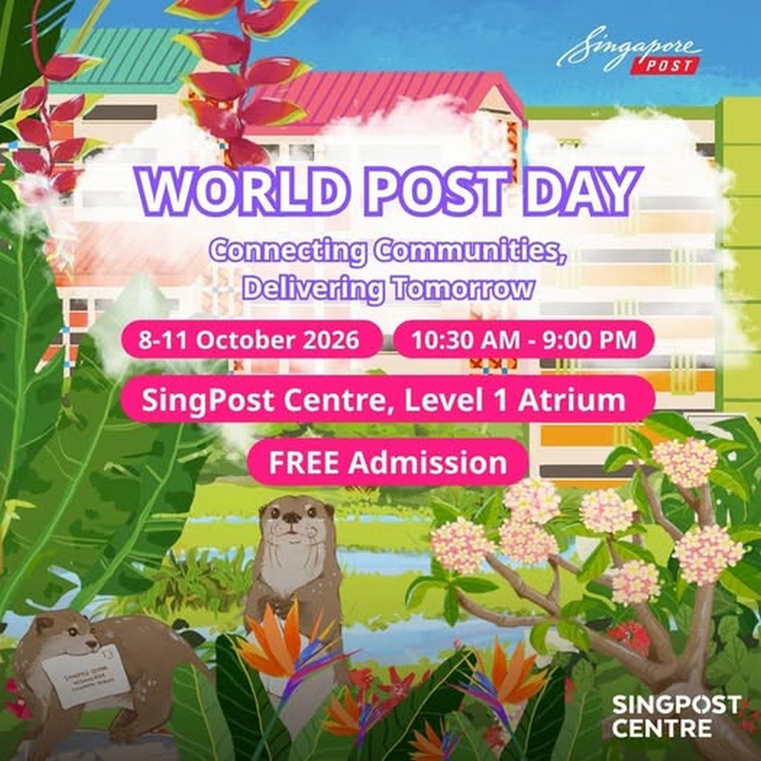 SingPost-Singapore-Then-Now-Lenticular-Stamps 8-11 October 2026: SingPost: Singapore Then & Now Lenticular Stamps, World Post Day 2026 Exhibition and Free Activities at SingPost Centre