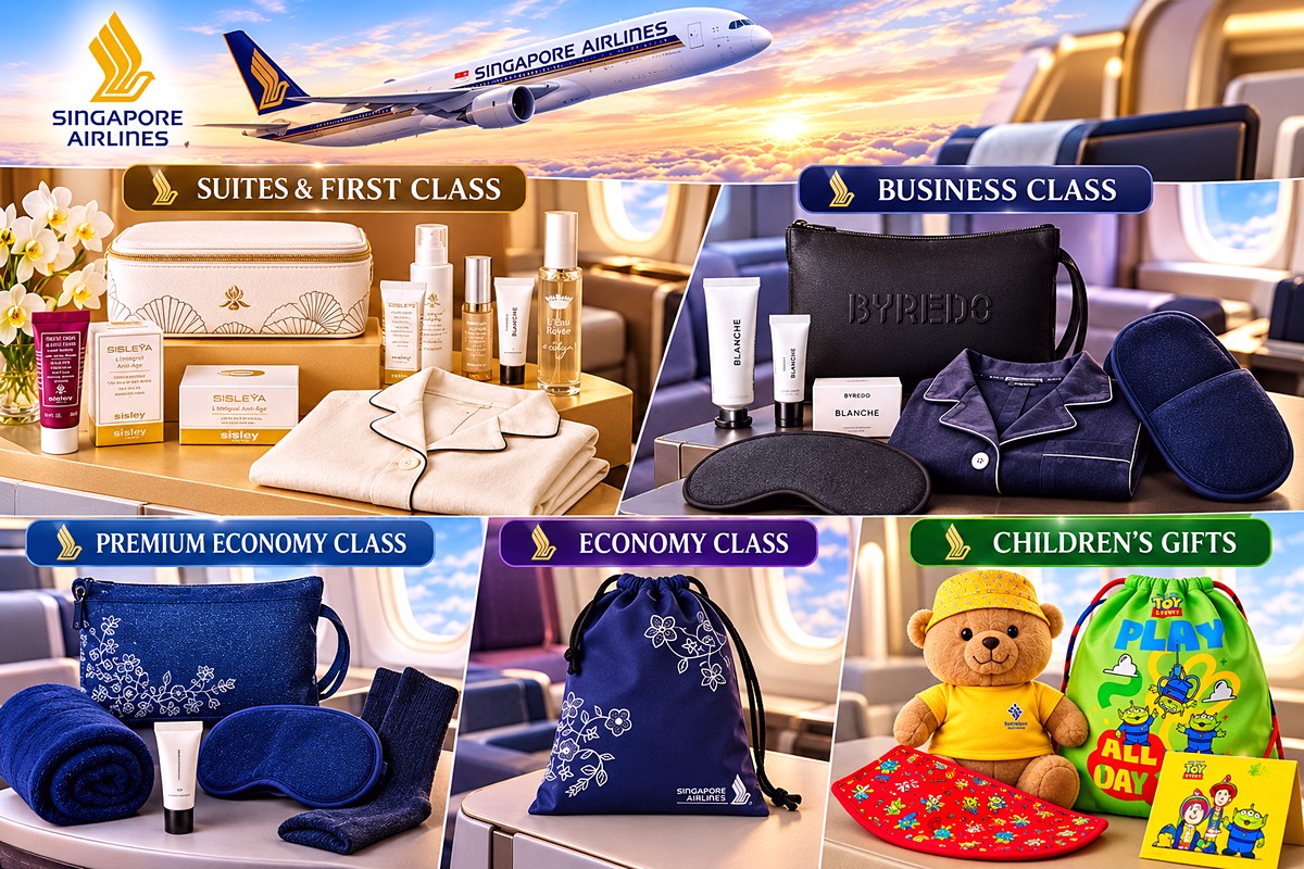 Singapore-Airlines-Luxury-Amenity-Showcase From 1 November 2026 Onwards: Singapore Airlines New In-Flight Amenities with BYREDO, Sisley Skincare and Toy Story Gifts