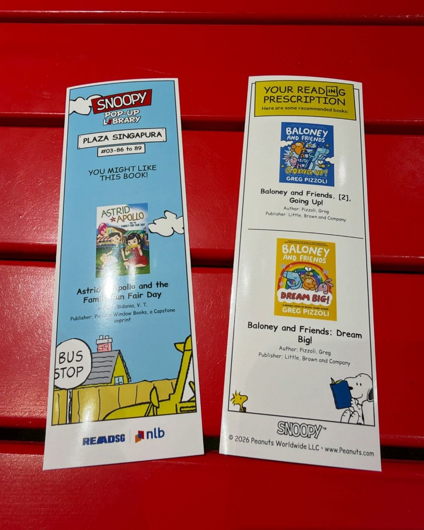 Snoopy-Pop-Up-Library-at-Plaza-Singapura-–-FREE-Personalised-Bookmarks-6 Now till 19 September 2027: Snoopy Pop-Up Library at Plaza Singapura – FREE Personalised Bookmarks, Nearly 10,000 Books, PEANUTS-Themed Photo Spots and Character Meet-and-Greets from 7–9 November 2026