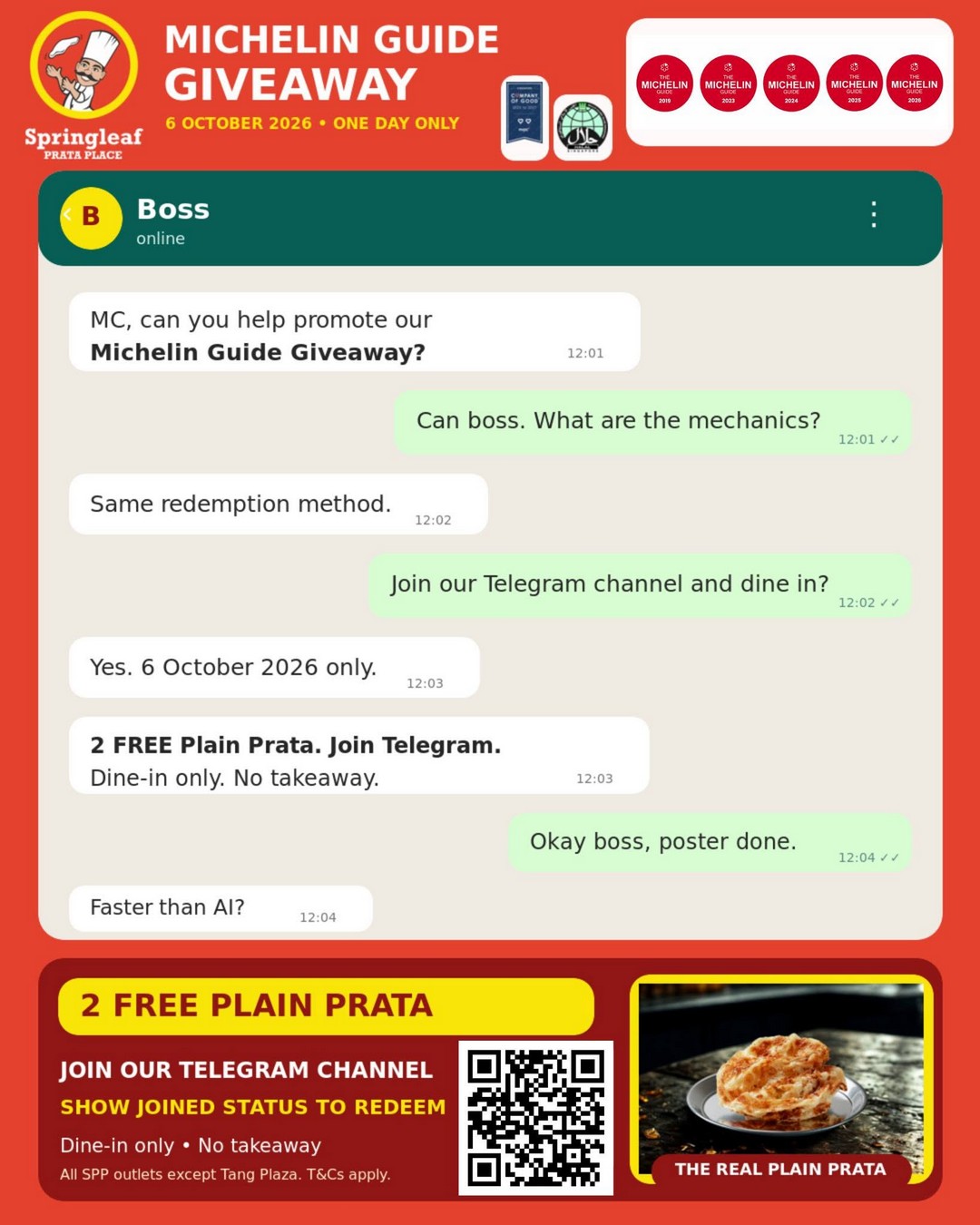 Springleaf-Prata-Place-2-FREE-Plain-Prata-Giveaway-1 6 October 2026: Springleaf Prata Place: 2 FREE Plain Prata Giveaway at Participating Singapore Outlets – One-Day Dine-In Promotion