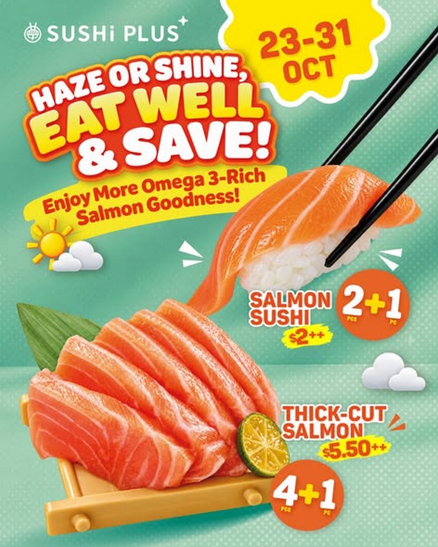 Sushi-Express-Sushi-Plus-Singapore-Salmon-Favourites-Promotion-1 23–31 October 2026: Sushi Express & Sushi Plus Singapore: Salmon Favourites Promotion – Enjoy a Sushi Dining Treat at All Outlets