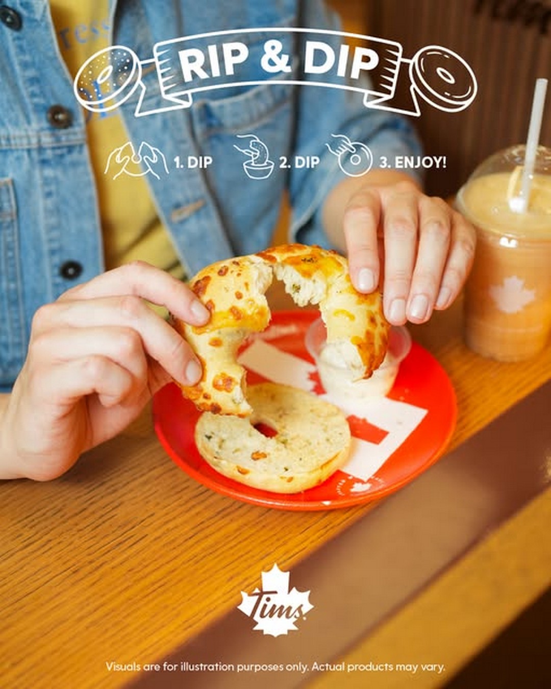 Tim-Hortons-Singapore-Rip-Dip-Bagel-and-Cheese-Dip-Promotion 10 October 2026 Onwards: Tim Hortons Singapore: Rip & Dip Bagel and Cheese Dip Promotion at 313@somerset