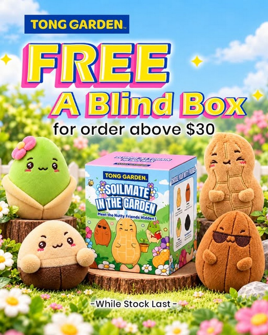 Tong-Garden-Singapore-Spend-30-Online-to-Redeem 14 October 2026 Onwards: Tong Garden Singapore: Spend $30 Online to Redeem a Mystery Blind Box Gift, While Stocks Last