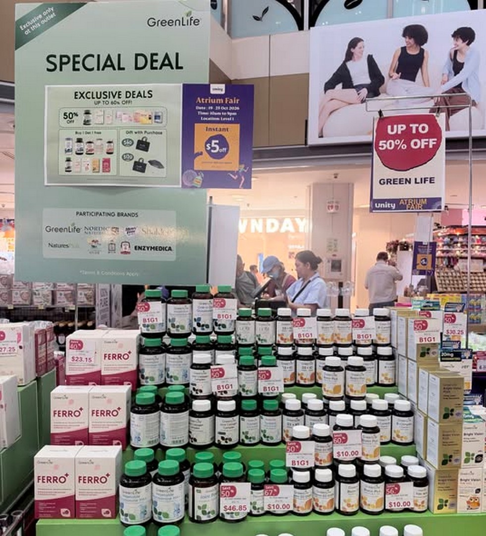 Unity-Pharmacy-Health-Wellness-Fair-at-Novena-Square-2 19–25 October 2026: Unity Pharmacy Health & Wellness Fair at Novena Square – Up to 50% OFF, FREE Bone Density Checks, $5 OFF and Exclusive Gifts with Purchase