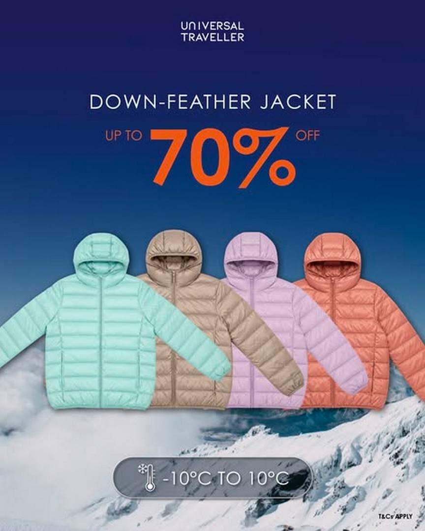 Universal-Traveller-Singapore-Winter-Wear-Luggage-Sale-1 19–25 October 2026: Universal Traveller Singapore Winter Wear & Luggage Sale – Enjoy Up to 80% Off Winter Jackets, Down-Feather Jackets, Thermal Wear, Luggage and Travel Accessories at Suntec City Atrium Convention Centre