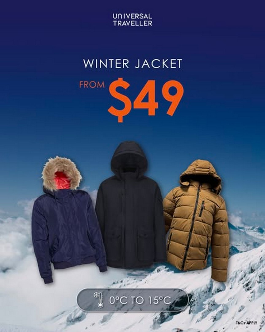 Universal-Traveller-Singapore-Winter-Wear-Luggage-Sale-2 19–25 October 2026: Universal Traveller Singapore Winter Wear & Luggage Sale – Enjoy Up to 80% Off Winter Jackets, Down-Feather Jackets, Thermal Wear, Luggage and Travel Accessories at Suntec City Atrium Convention Centre