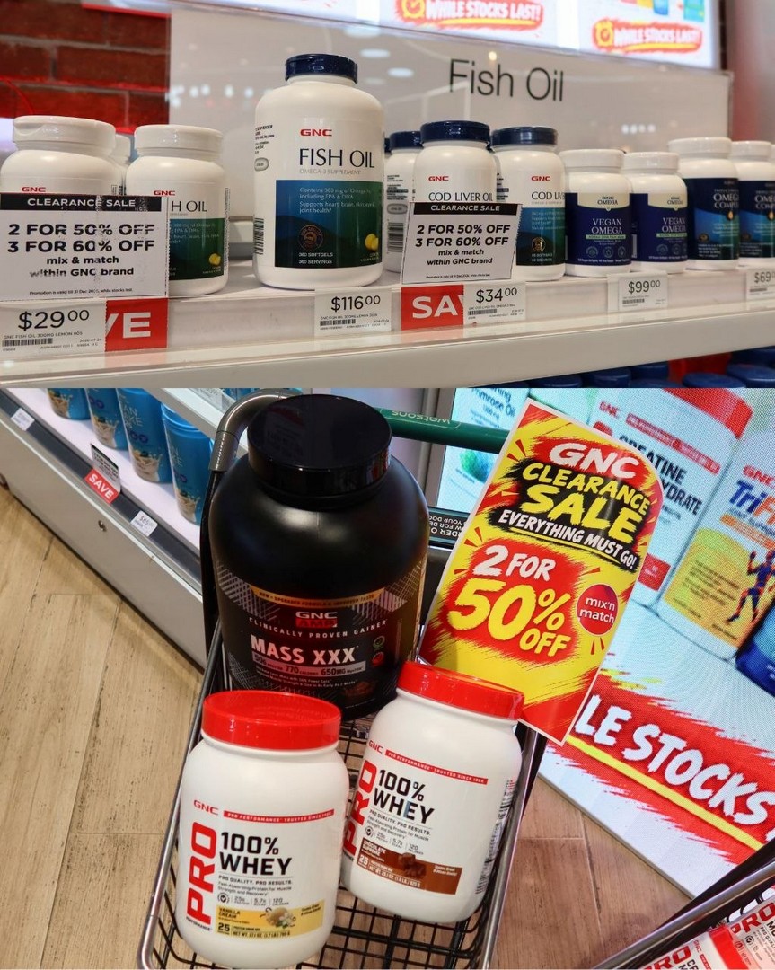 Watsons-Singapore-GNC-Clearance-Sale-3 16 October–31 December 2026: Watsons Singapore GNC Clearance Sale – Buy 2 Get 50% OFF, Buy 3 Get 60% OFF Selected Supplements Plus Extra S$100 OFF on S$1,000 Spend
