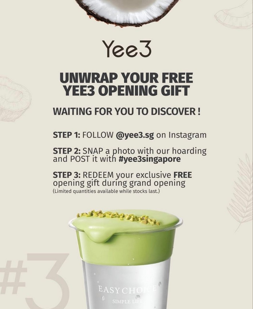 Yee3-Singapore-FREE-Opening-Gift-Promotion-at-ION-Orchard-1 Mid November 2026: Yee3 Singapore FREE Opening Gift Promotion at ION Orchard, No Purchase Needed During Grand Opening
