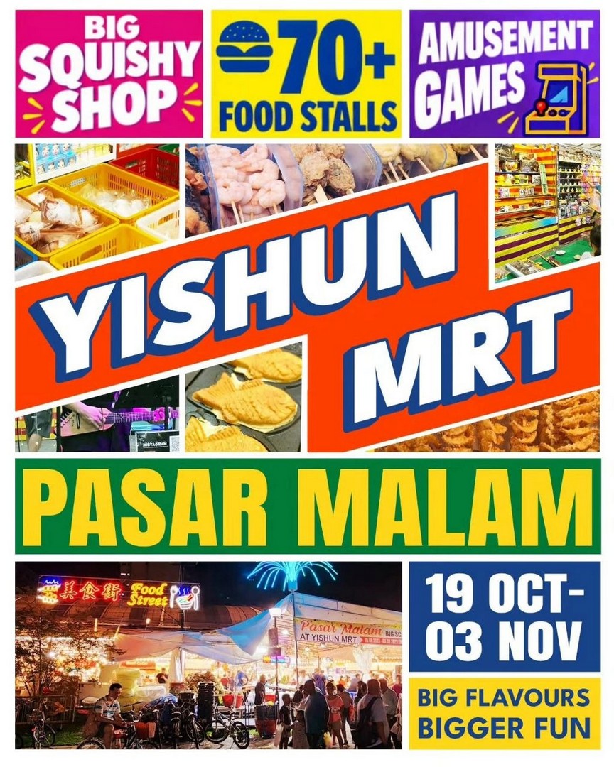 Yishun-MRT-Pasar-Malam-Food-Stalls-Squishy-Toys-Carnival-Games-1 19 October–3 November 2026: Yishun MRT Pasar Malam: Food Stalls, Squishy Toys, Carnival Games and Live Music in Singapore