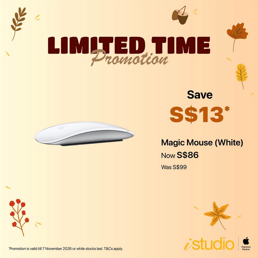 iStudio-Singapore-Autumn-Limited-Time-Promotion-8 Now till 7 November 2026: iStudio Singapore Autumn Limited-Time Promotion – Save Up to $520 on Apple Products In-Store and Online